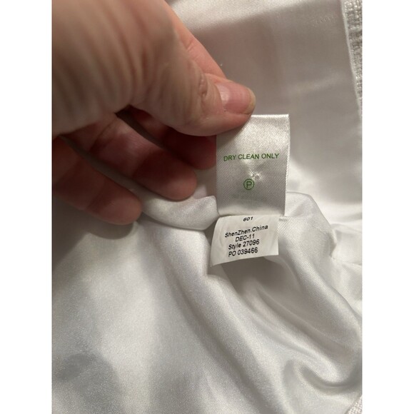 lilly pulitzer Millie Tweed Jacket White Linen Blend Womens medium - Picture 11 of 13